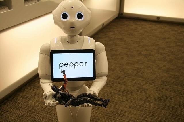 チャッピーをPepperがお姫様だっこ!? 2大ロボット、まさかの“対メーン”！