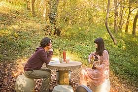 「森のカフェ」の一場面「森のカフェ」