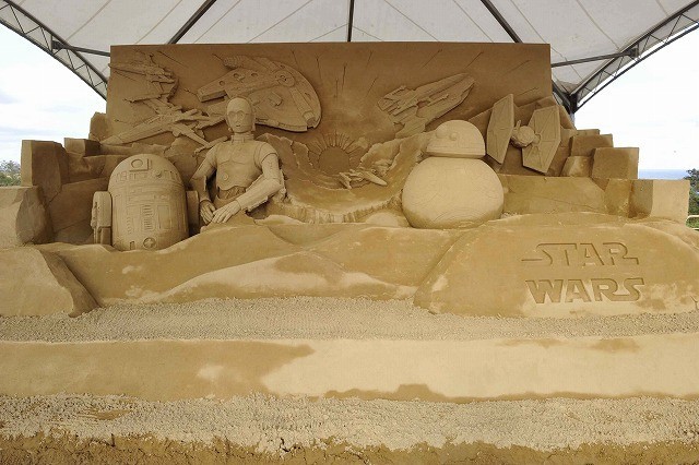 砂像アートが完成！