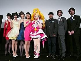 舞台挨拶に全員集合「映画Go!プリンセスプリキュア Go!Go!!豪華3本立て!!!」