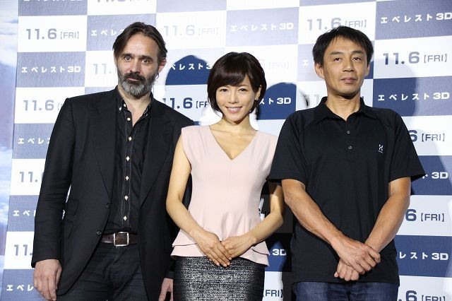 （左から）今回が初来日となるバルタザール・ コルマウクル監督、釈由美子、角谷道弘氏