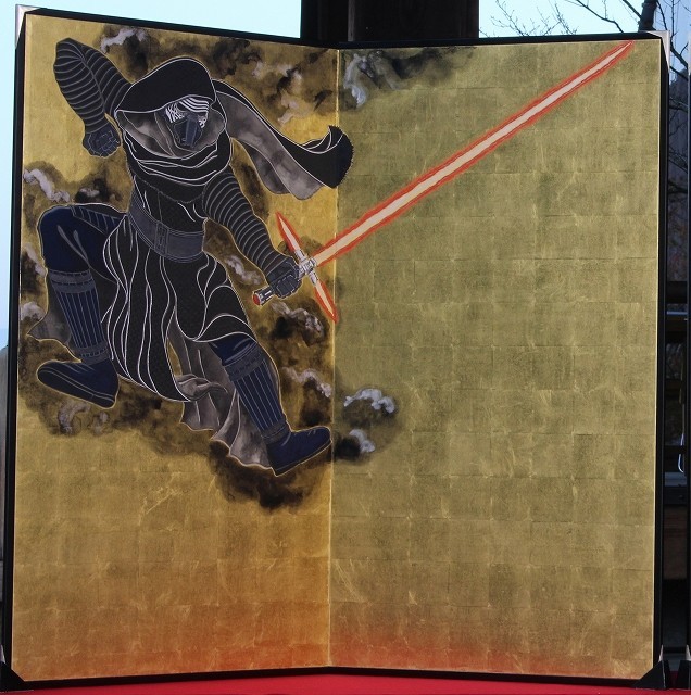 「スター・ウォーズ」屏風が京都でお披露目！レイ＆BB-8＆カイロ・レンが風神雷神に - 画像3