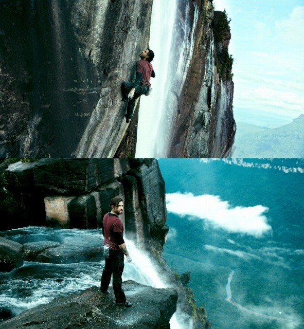 「ファイトー！」「一発！」世界最大の落差の滝を登る「X-ミッション」ロッククライミング映像