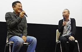 トークを繰り広げた想田和弘監督と塚本晋也監督「野火」