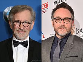 スティーブン・スピルバーグ監督とコリン・トレボロウ監督「ジュラシック・ワールド」
