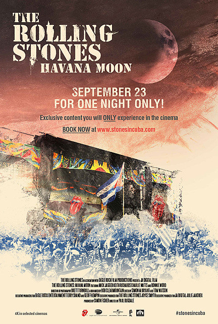 キューバで行われたストーンズのライブを収録 「ハバナ・ムーン」一夜限りのプレミア上映決定