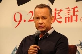 来日中のT・ハンクス＆A・エッカート、“ハドソン川の奇跡”を体験した日本人乗客と対面！