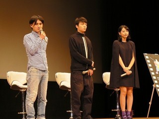 「ポエトリーエンジェル」記念上映、岡山天音と武田玲奈らが撮影秘話を語る