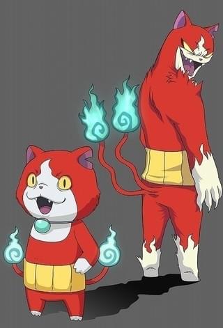 ジバニャン、ライトサイド(左) とシャドウサイド