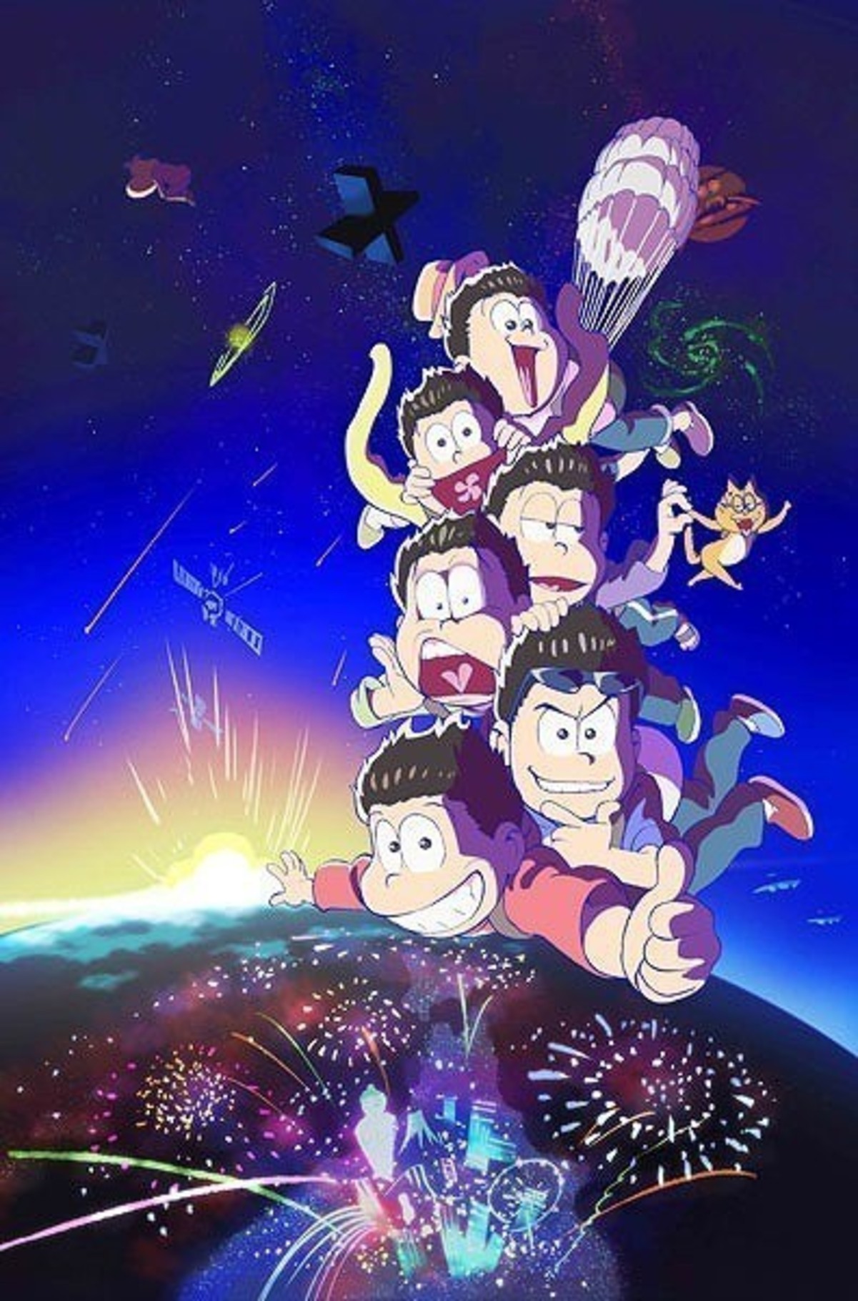 おそ松さん 第2期10月放送決定 ティザービジュアルでは6つ子が宇宙から帰還 映画ニュース 映画 Com