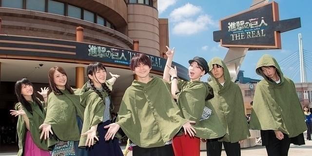 梶裕貴らアニメ版キャスト Usj 進撃の巨人 ザ リアル に大興奮 映画ニュース 映画 Com