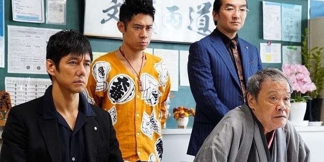 【激レア】西島秀俊　西田敏行　劇場版『任侠学園』B1特大ポスター　リバーシブル 西島秀俊のパンチパーマ姿＆西田敏行の爆笑アドリブ！「任侠学園