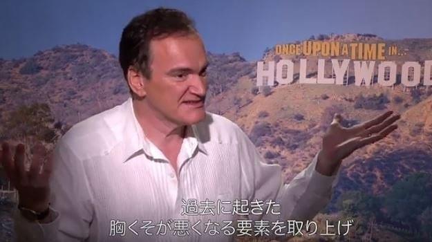 インタビューに応じたクエンティン・ タランティーノ監督