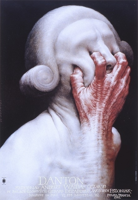 『ダントン』 ポスター：ヴィエスワフ・ヴァウクスキ（1993年） 武蔵野美術大学 美術館･図書館所蔵