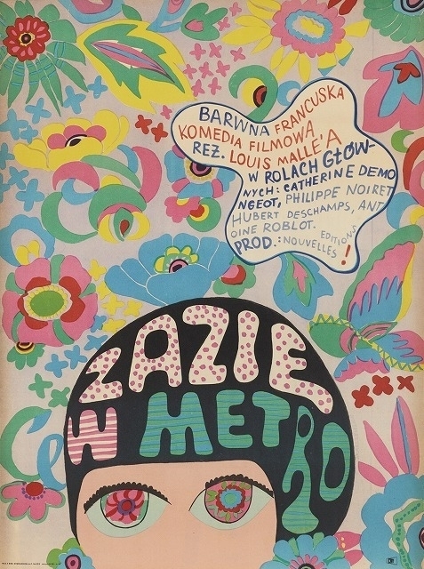 『地下鉄のザジ』 ポスター：ヨランタ・カルチェフスカ（1968年） アットワンダー所蔵