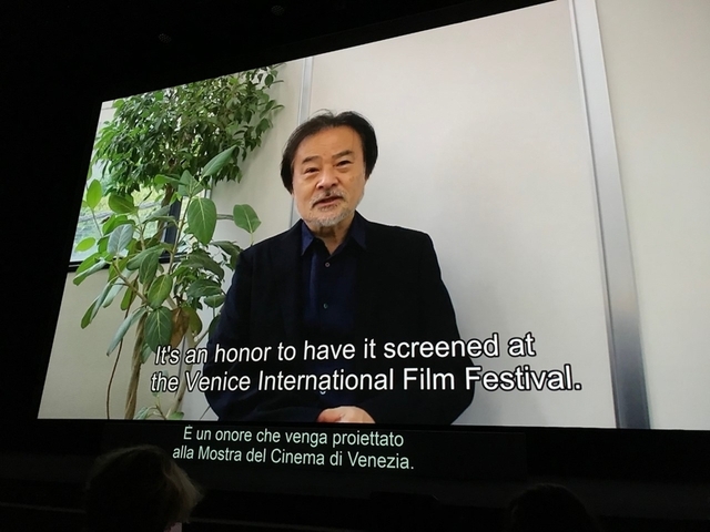 9月9日の上映時には日本からオンラインで会見に応じた黒沢清監督