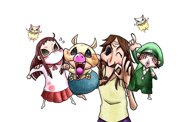 LINEマンガ連載のホラー「鬼畜島」がほのぼの系ショートアニメに　花江夏樹ら出演