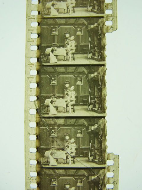 「小宮コレクション」の一本「お伽の森」（監督：アルベール・カペラニ、1907）のナイトレート・フィルム