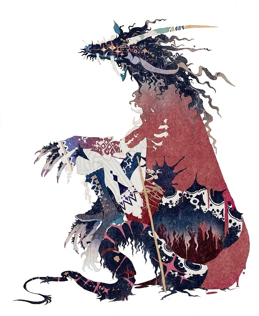秋屋蜻一による竜のキャラクターデザイン