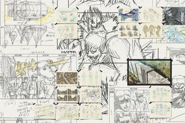 「進撃の巨人」ウォールアートが東京、大阪、名古屋に登場 初公開の絵コンテ・設定画が多数 - 画像4
