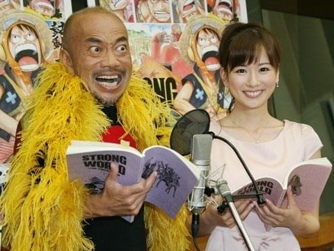 09年の公開アフレコの模様。竹中直人さんと皆藤愛子さん