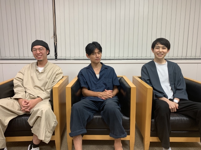 取材に応じた（左から）今村圭佑氏、伊賀大介氏、平瀬謙太朗氏