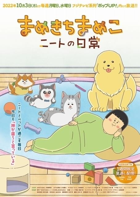 エッセイ漫画「まめきちまめこニートの日常」10月3日からTVアニメ放送 主演に鬼頭明里