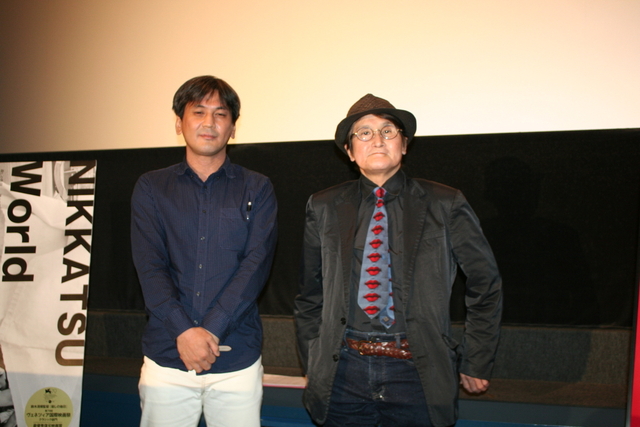 林海象監督（右）と国立映画アーカイブの大澤浄氏