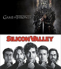 「ゲーム・オブ・スローンズ」（写真上） 「Silicon Valley（原題）」（写真下）