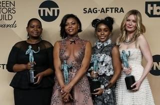 「Hidden Figures」キャストのO・スペンサー、 T・P・ヘンソン、J・モネイ、K・ダンスト(左から