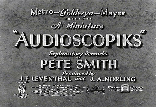 「Audioscopiks」のタイトル
