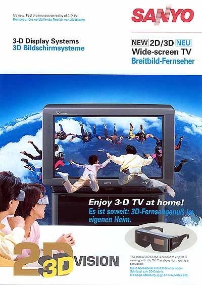 【図10】三洋電機 「2D/3Dワイドテレビ 立体ビジョン」 の海外向けカタログ