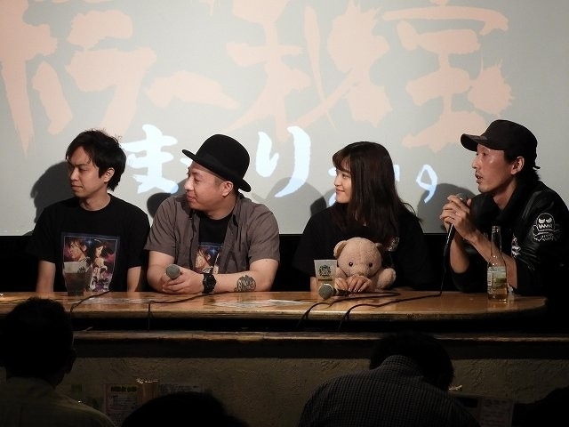 「星に願いを」の尾関俊和さん、畠山勇樹さん、正田貴美佳さん、佐々木勝己監督（左から）