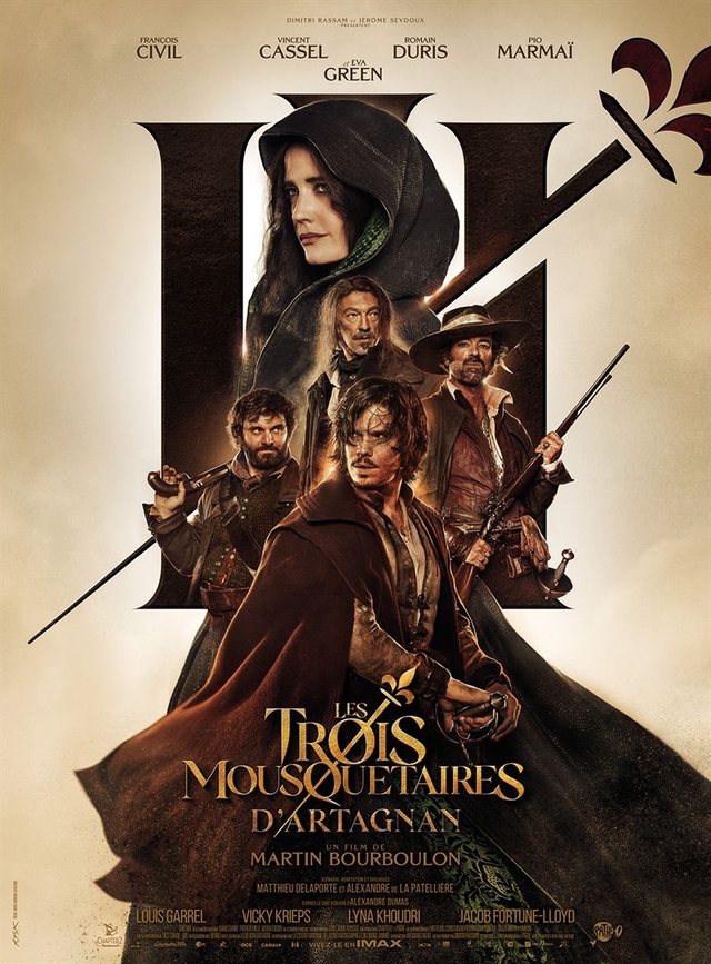 「三銃士」の映画化「Les Trois mousquetaires : D’Artagnan」ビジュアル