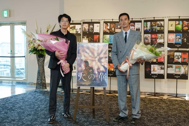 小島央大監督(左)&山本一賢(右)/大阪アジアン映画祭にて