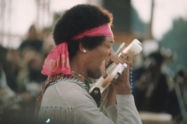 ジミ・ヘンドリックスの「1969'ウッドストック・フェスティバル」の画像