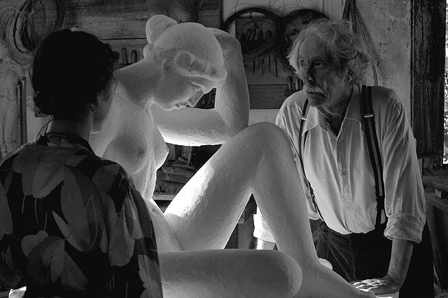 ジャン・ロシュフォールの「ふたりのアトリエ ある彫刻家とモデル」の画像