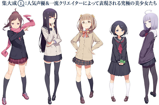 （左起）五位主角，小湊泉、日岡葵、友太小夏、大同朝日和築井咲。