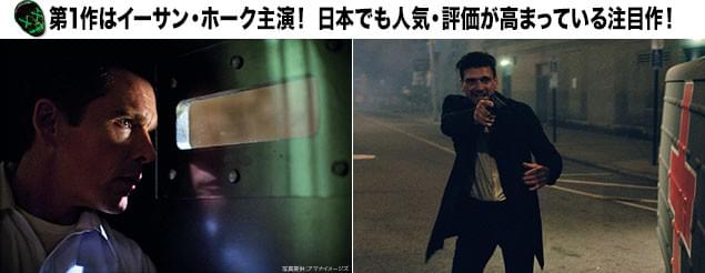 シリーズ第1作「パージ」主演は名優イーサン・ホーク(左)。本作主演のフランク・グリロ(右)