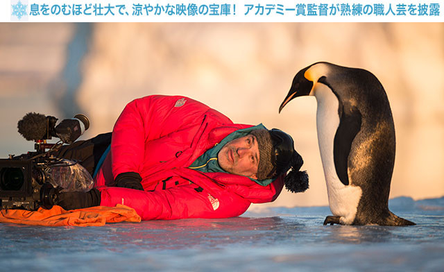 ペンギンたちの姿を通して、地球環境の変化について訴えるのも監督の大きなテーマ