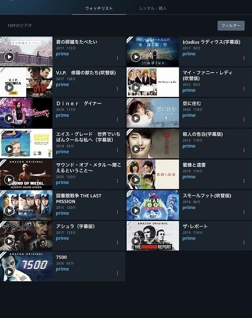 B「アニメから、邦画やアカデミー賞作品、ミニシアター系まで気になった作品を片っ端からインしてます」