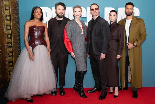 プレミアの様子。（左から）ナオミ・ハリス、トム・バーク、ケイト・ブランシェット、マイケル・ファスベンダー、マリサ・アベラ、レゲ＝ジャン・ペイジ